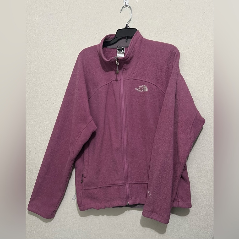 The North Face Pink Ski Jacket with Stand-Up Collar